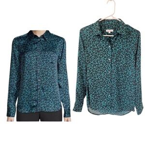 Equipment Brett Floral Print Button Down NEW